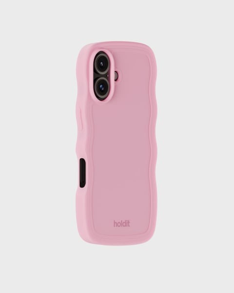 Holdit Telefonskal Wavy iPhone 16 - Rosa - Travels And Bags
