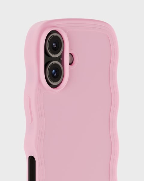 Holdit Telefonskal Wavy iPhone 16 Plus - Rosa - Travels And Bags