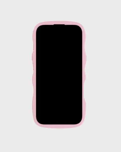 Holdit Telefonskal Wavy iPhone 16 Pro - Rosa/Transparent - Travels And Bags