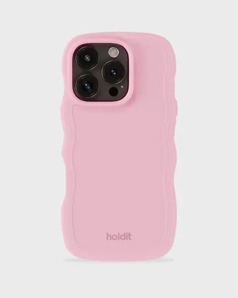 Holdit Telefonskal Wavy iPhone 16 Pro - Rosa - Travels And Bags
