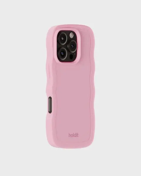 Holdit Telefonskal Wavy iPhone 16 Pro - Rosa - Travels And Bags