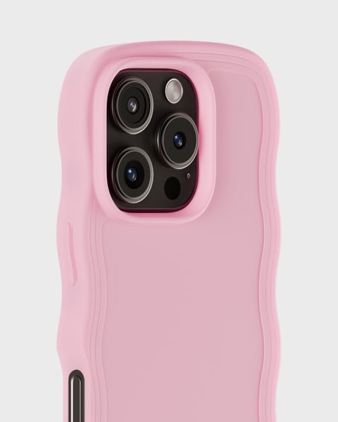 Holdit Telefonskal Wavy iPhone 16 Pro Max - Rosa - Travels And Bags