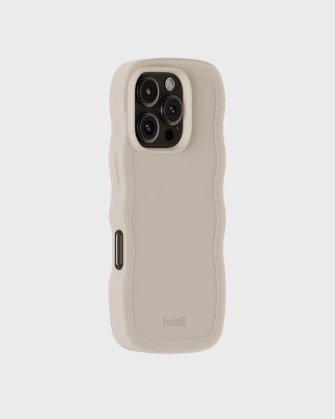 Holdit Telefonskal Wavy iPhone 16 Pro Max - Beige - Travels And Bags