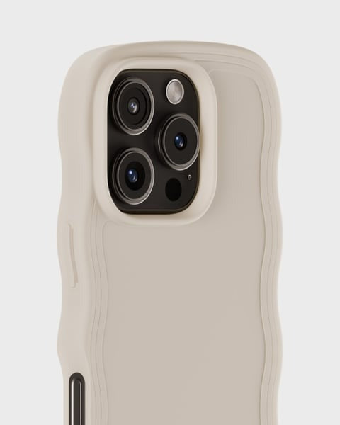 Holdit Telefonskal Wavy iPhone 16 Pro Max - Beige - Travels And Bags