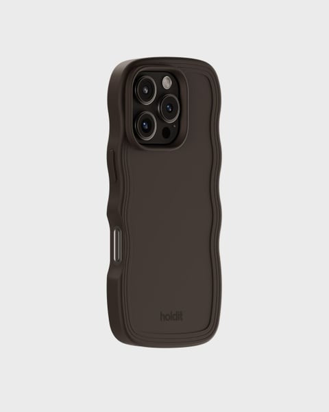 Holdit Telefonskal Wavy iPhone 16 Pro Max - Brun - Travels And Bags