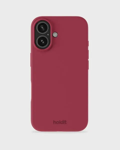 Holdit Telefonskal Silicone iPhone 16 - Röd - Travels And Bags