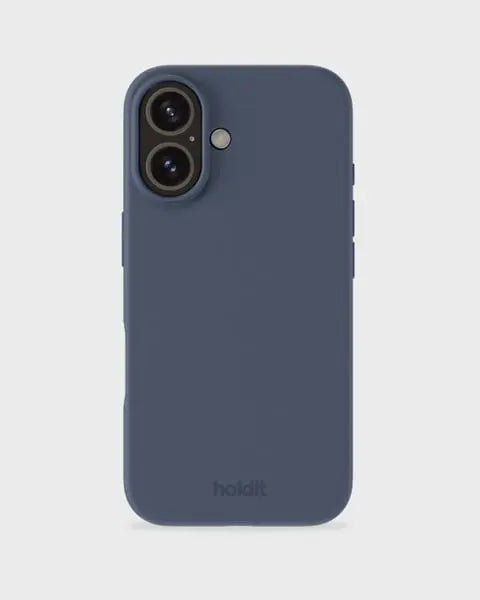 Holdit Telefonskal Silicone iPhone 16 - Marinblå - Travels And Bags