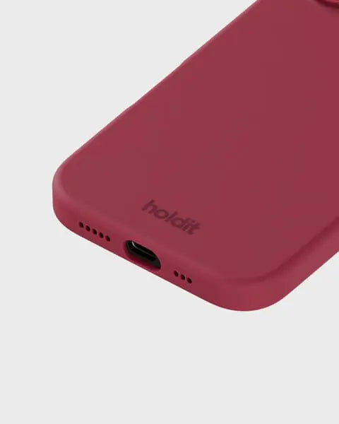 Holdit Telefonskal Silicone iPhone 16 - Röd - Travels And Bags