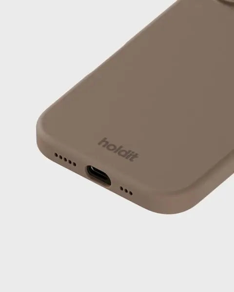 Holdit Telefonskal Silicone iPhone 16 - Ljusbrun - Travels And Bags
