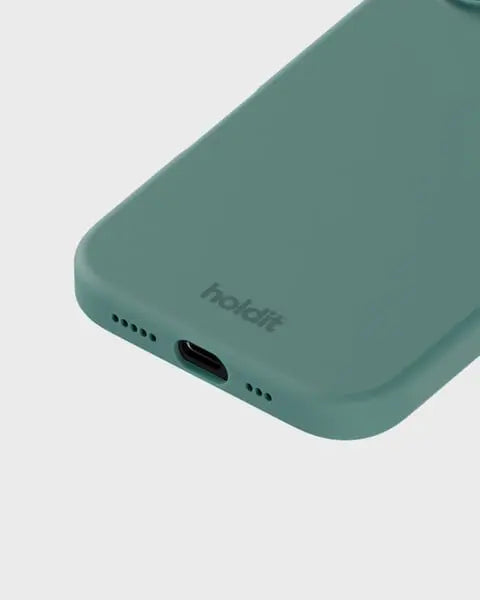 Holdit Telefonskal Silicone iPhone 16 Plus - Grön - Travels And Bags