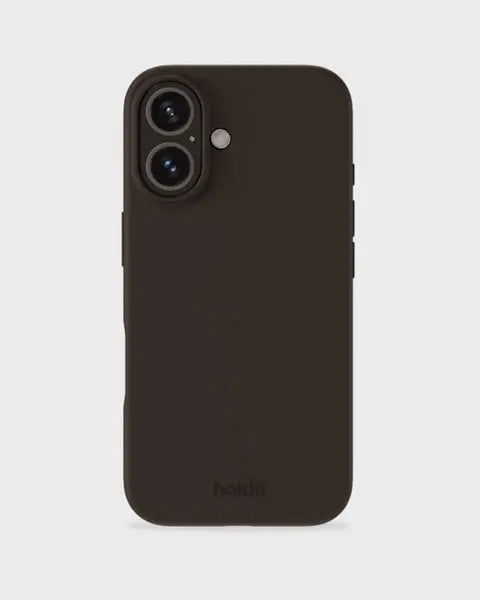 Holdit Telefonskal Silicone iPhone 16 Plus - Mörkbrun - Travels And Bags