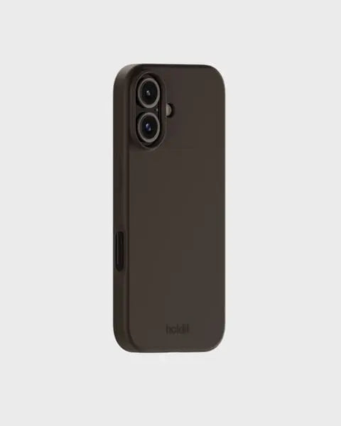 Holdit Telefonskal Silicone iPhone 16 Plus - Mörkbrun - Travels And Bags