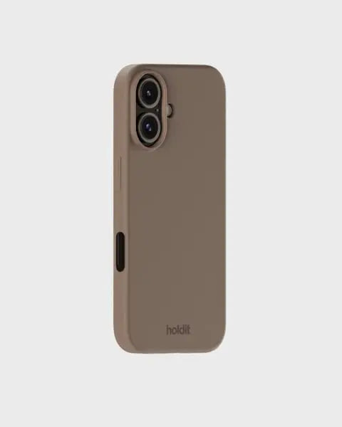 Holdit Telefonskal Silicone iPhone 16 Plus - Ljusbrun - Travels And Bags