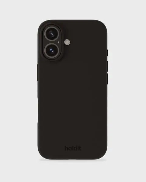 Holdit Telefonskal Silicone iPhone 16 Plus - Svart - Travels And Bags