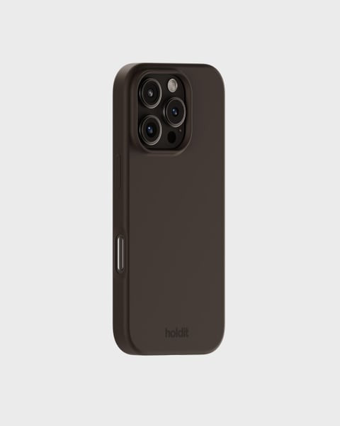 Holdit Telefonskal Silicone iPhone 16 Pro - Mörkbrun - Travels And Bags