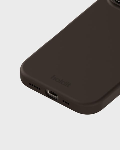 Holdit Telefonskal Silicone iPhone 16 Pro - Mörkbrun - Travels And Bags