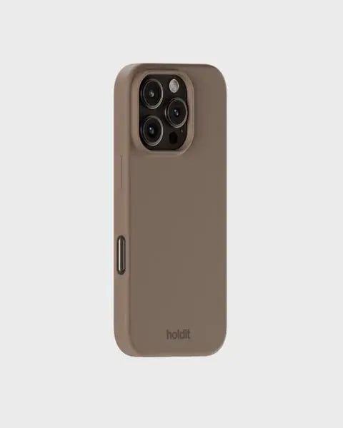 Holdit Telefonskal Silicone iPhone 16 Pro Max - Ljusbrun - Travels And Bags