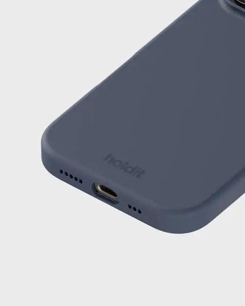 Holdit Telefonskal Silicone iPhone 16 Pro Max - Marinblå - Travels And Bags