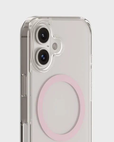 Holdit Telefonskal MagSafe iPhone 16 Plus - Transparent/Rosa - Travels And Bags