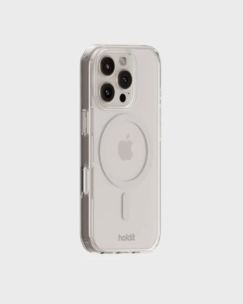 Holdit Telefonskal MagSafe iPhone 16 Pro Max - Transparent/Vit - Travels And Bags