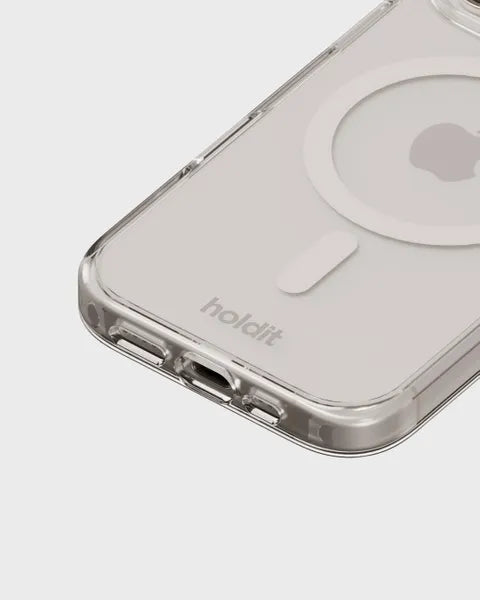 Holdit Telefonskal MagSafe iPhone 16 Pro Max - Transparent/Vit - Travels And Bags
