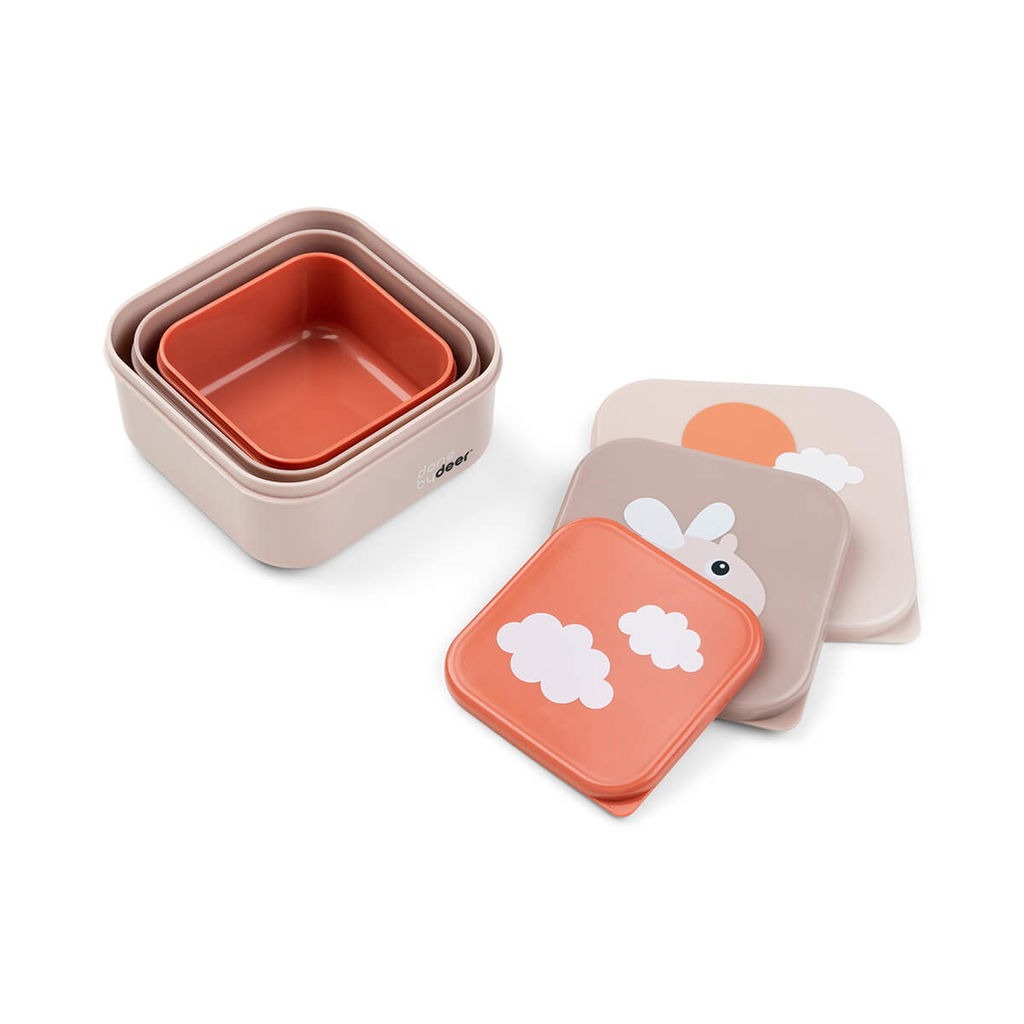 Done By Deer Snack Box 3-pack - Happy Clouds Beige Done By Deer