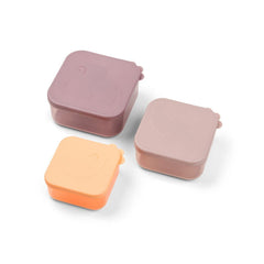 Done By Deer Snack Box 3-pack - Deer friends Orange/rosa
