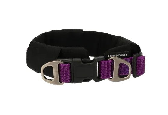 Dogman Ei Fodrat Hundhalsband Ställbart Lila S 68cm