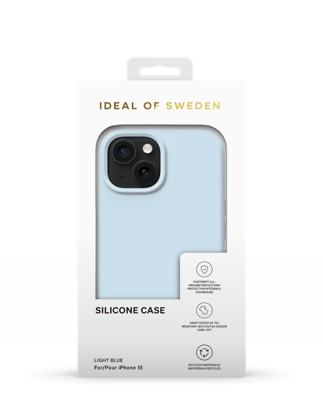 Ideal of Sweden Silicone Mobilskal - Ljusblå