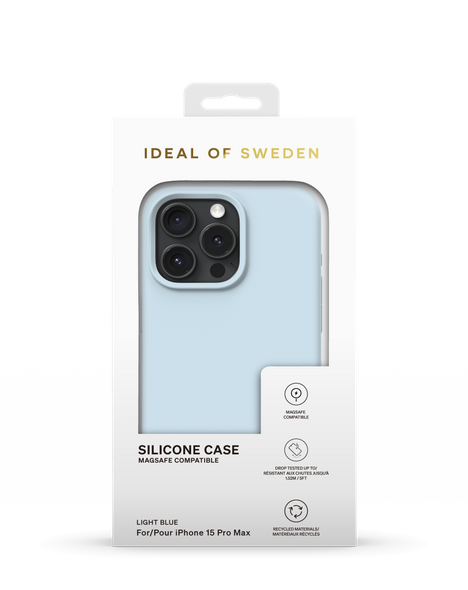 Ideal of Sweden Silicone Mobilskal Magsafe - Ljusblå - Travels And Bags