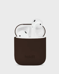Holdit Airpodsfodral Silicone AirPods 1&2 - Mörkbrun