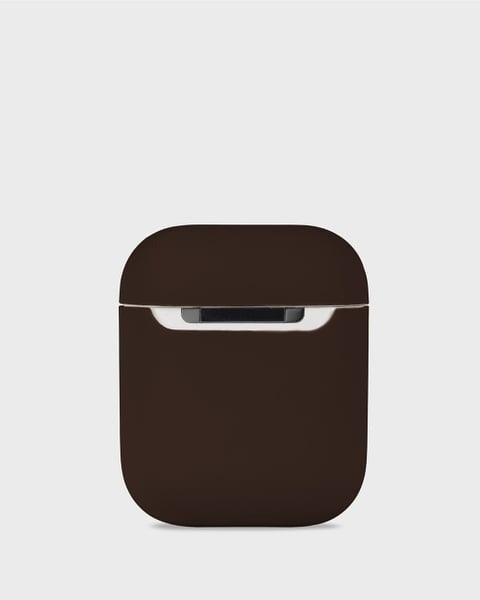 Holdit Airpodsfodral Silicone AirPods 1&2 - Mörkbrun
