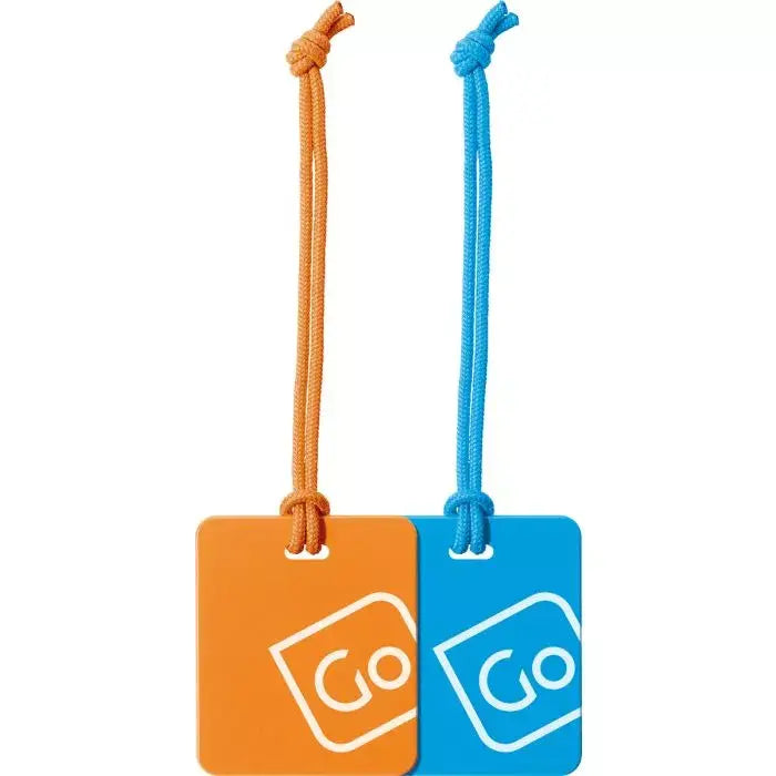 Go Travel Bagagelappar 2-pack Blå/Orange - Travels And Bags