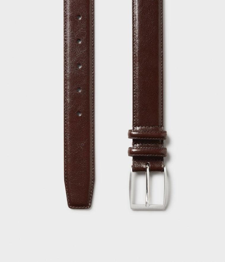Saddler Roskilde Läderbälte - Mörkbrun - Travels And Bags