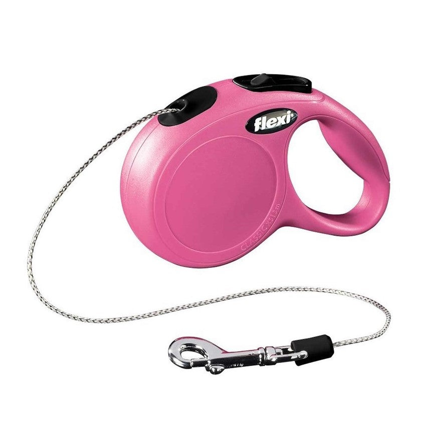Flexi New Classic Cat Cord Flexikoppel Rosa Xs 3m