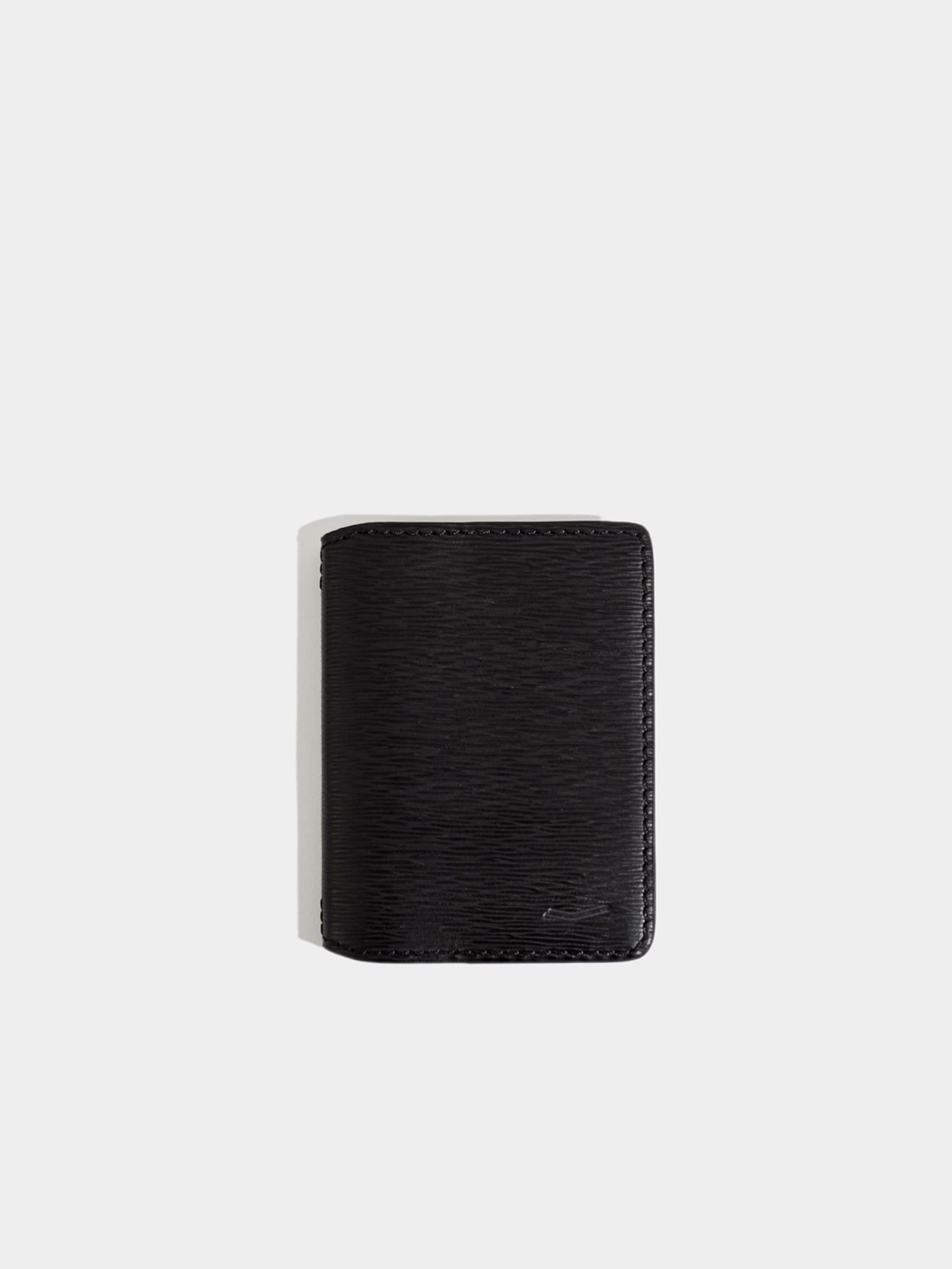 Card Holder without Airtag Black Leather Schwarzes Leder