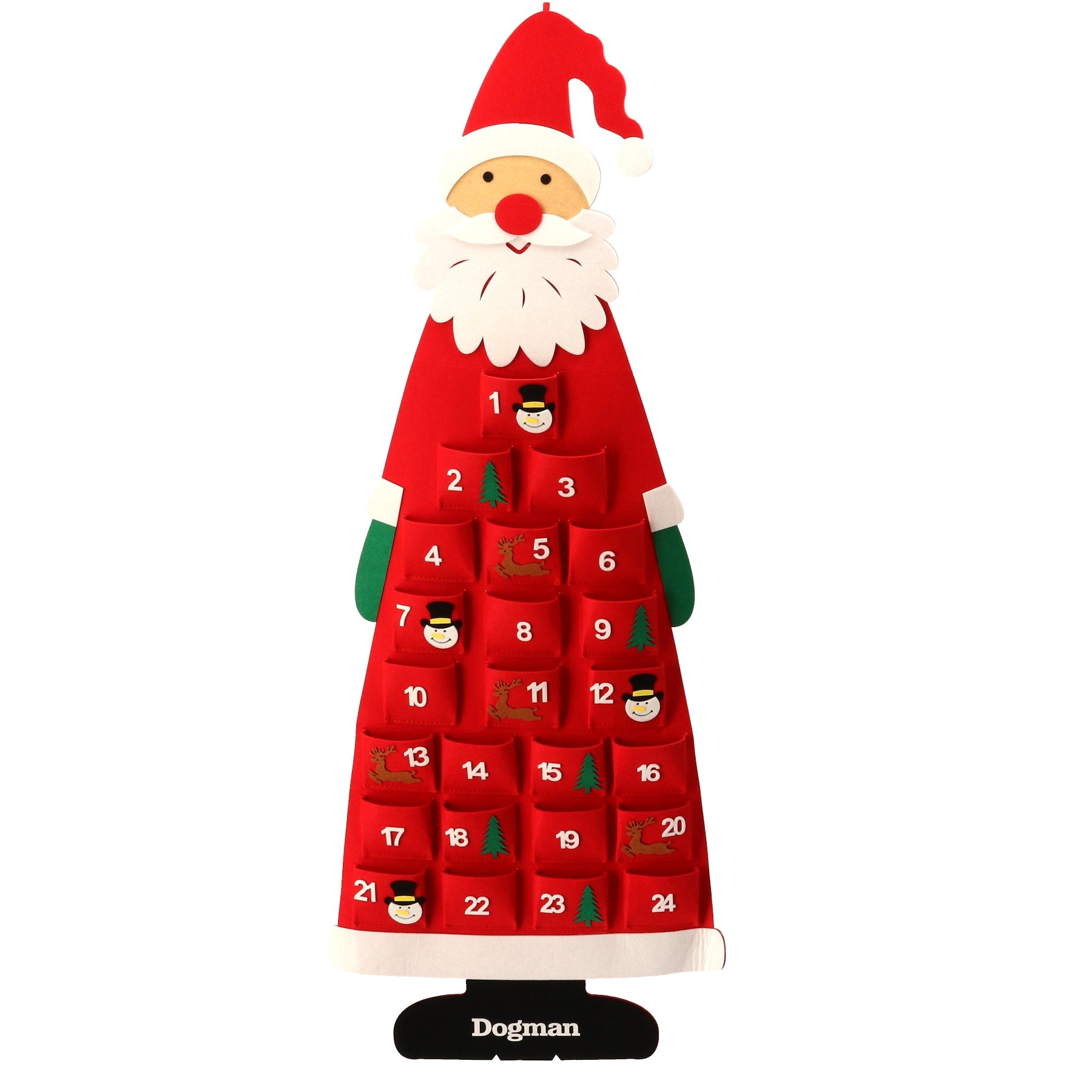 Dogman Adventskalender Tomte Röd 45cm
