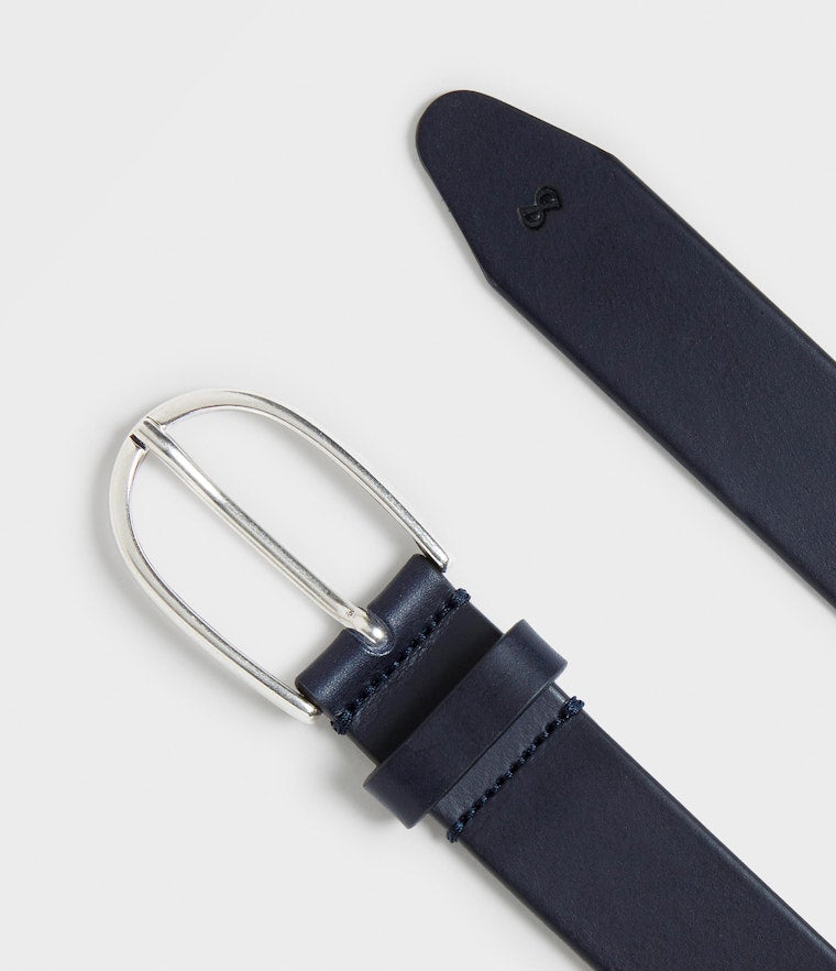 Saddler Harlow Läderbälte - Marinblå - Travels And Bags