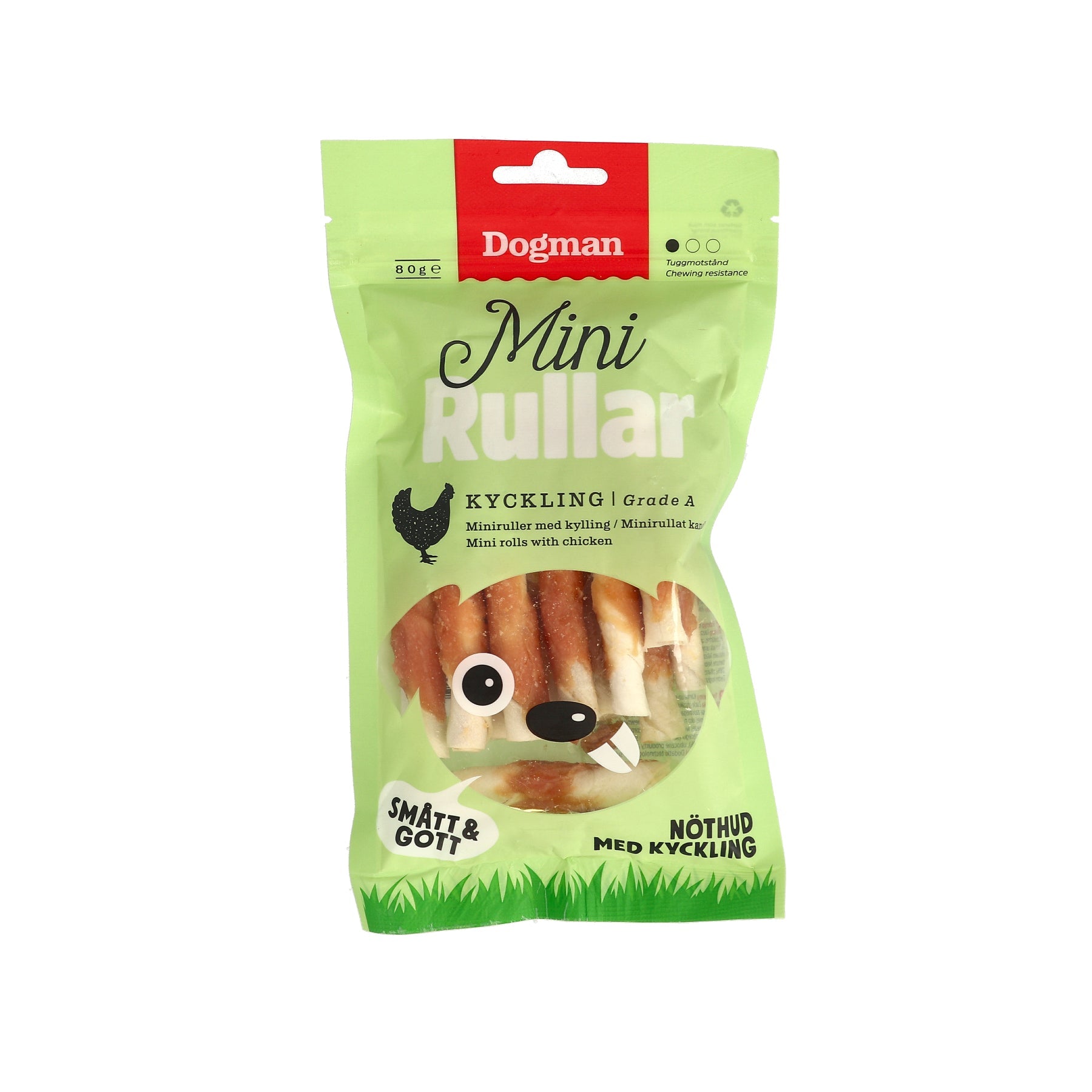 Dogman Minirullar Med Kyckling Vit 80g
