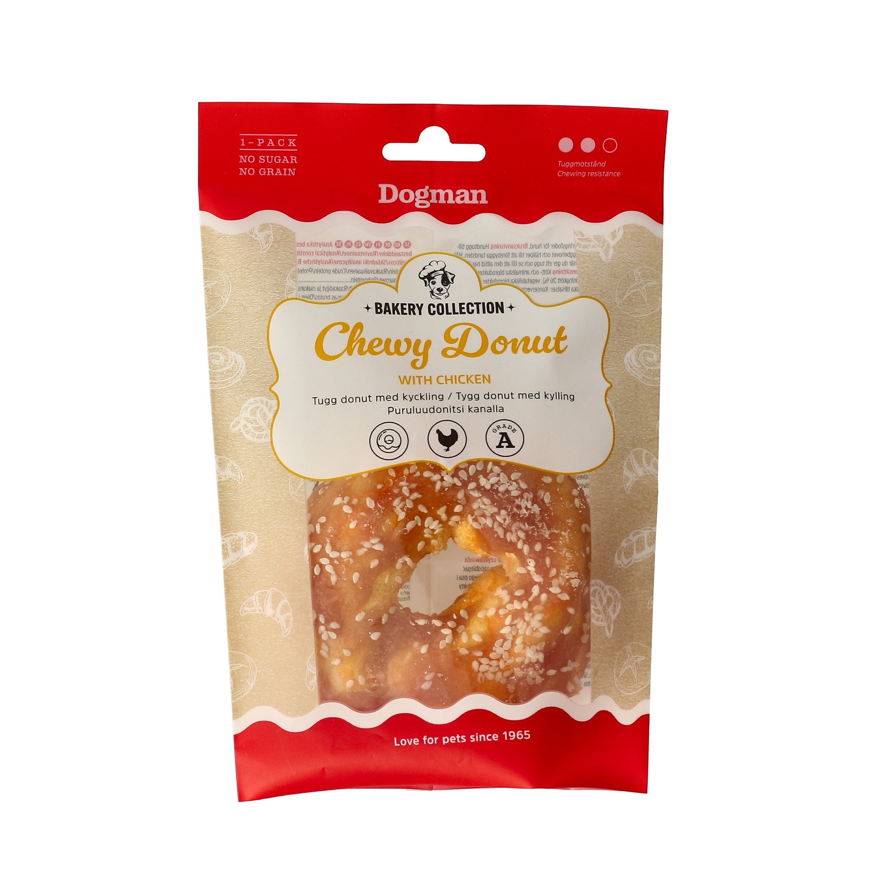 Dogman Bakery Collection Tugg Donut Med Kyckling 10cm