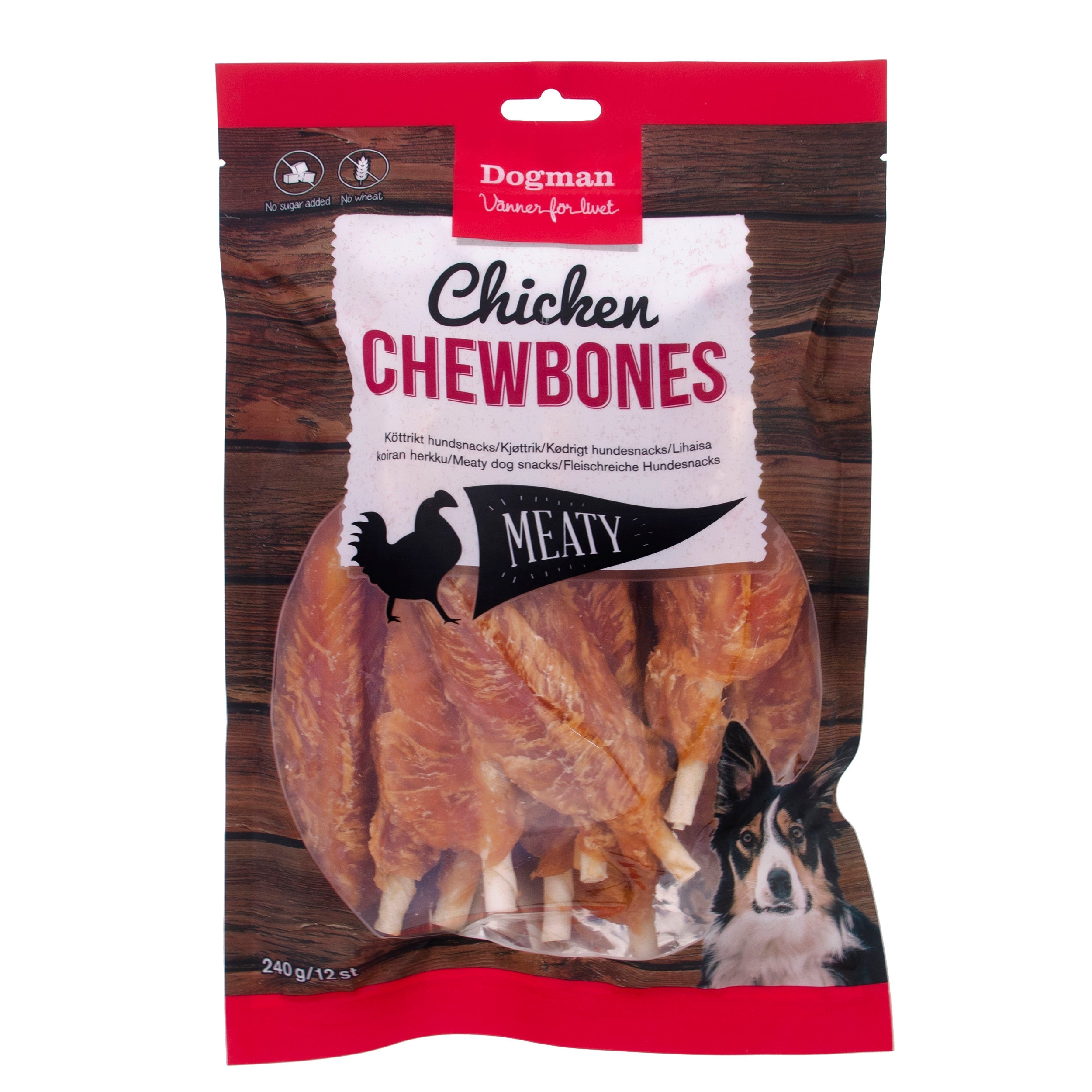 Dogman Meaty Kyckling Tuggben 12p 240g