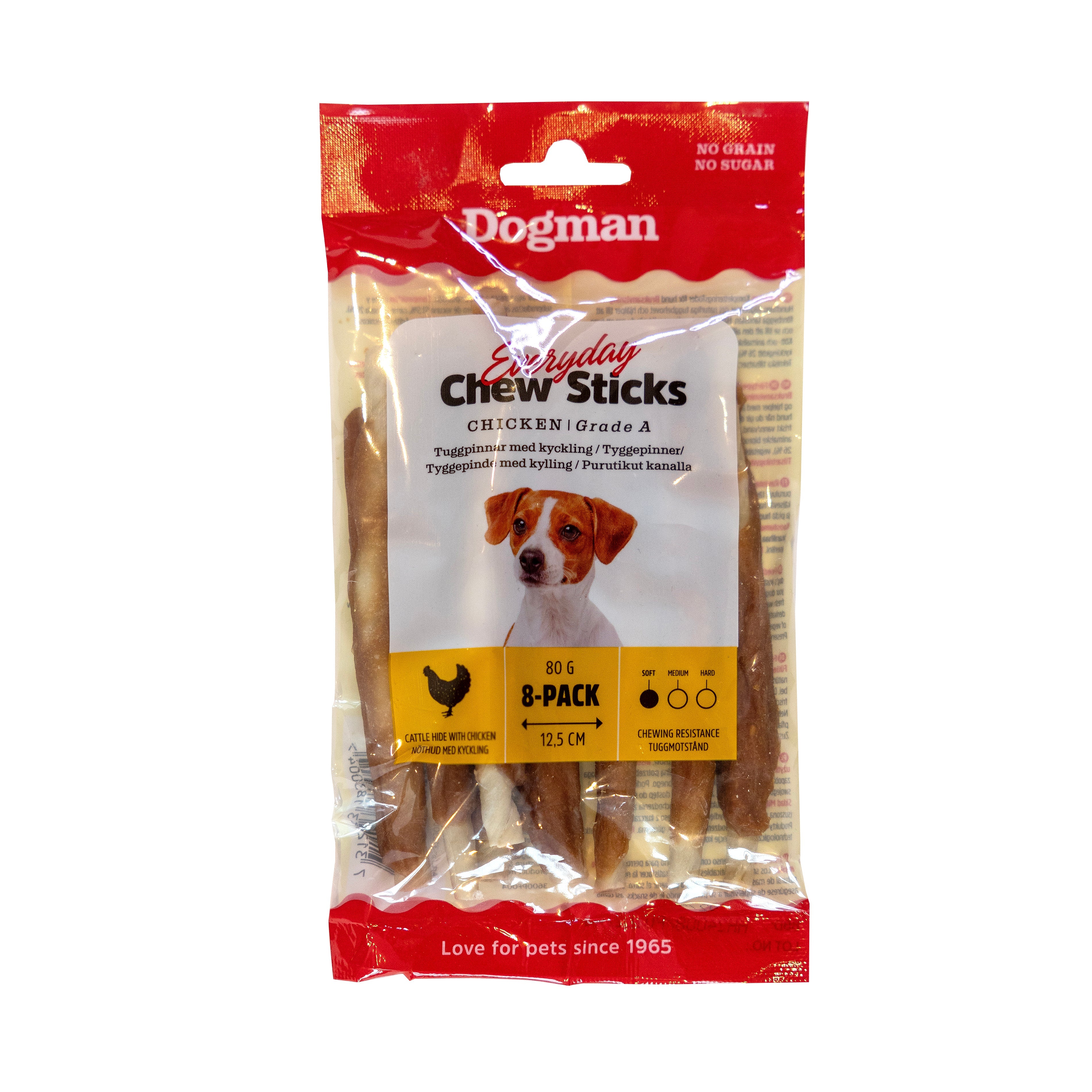 Dogman Tuggpinnar Kyckling 8p 5cm