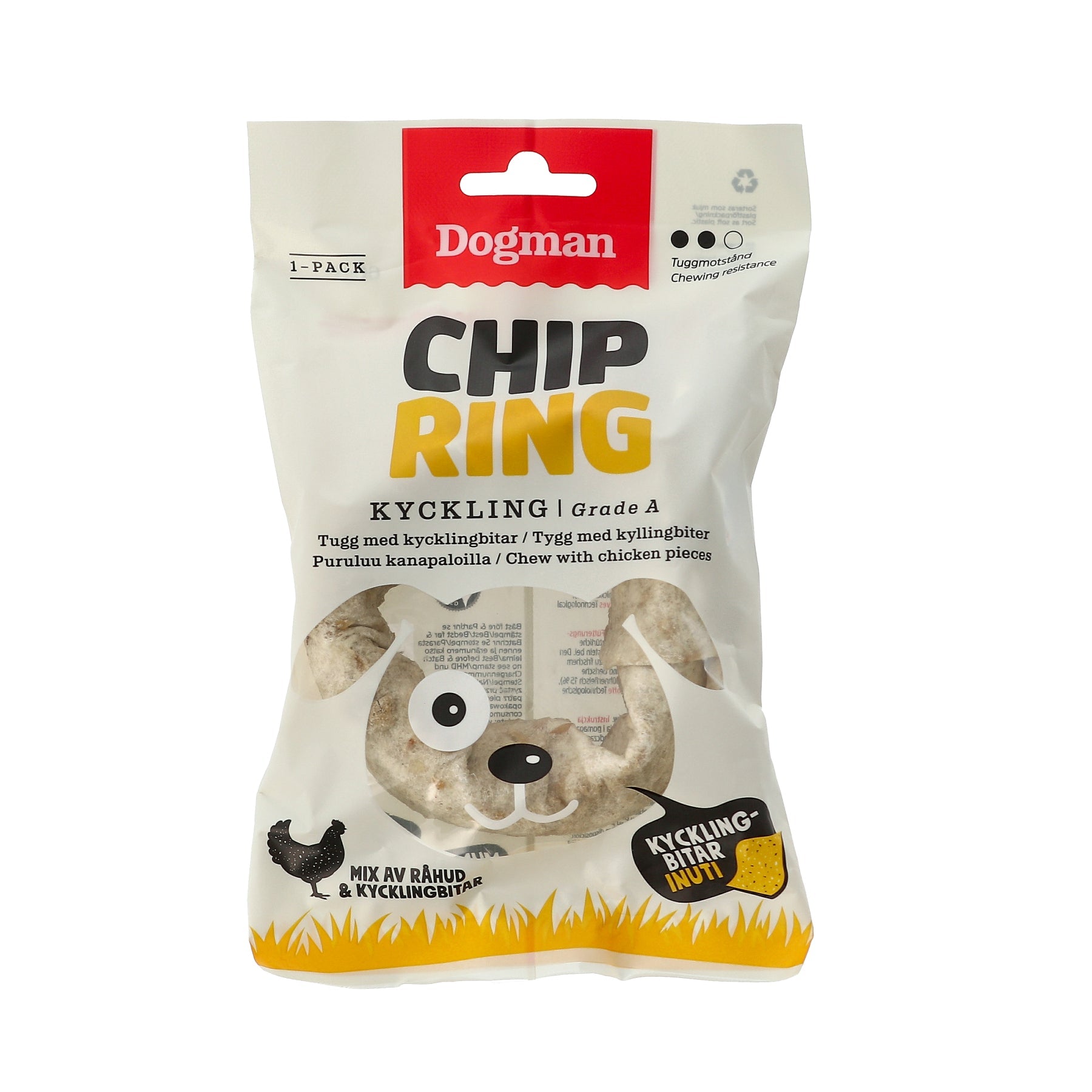 Dogman Tuggring Med Kycklingbitar 60g