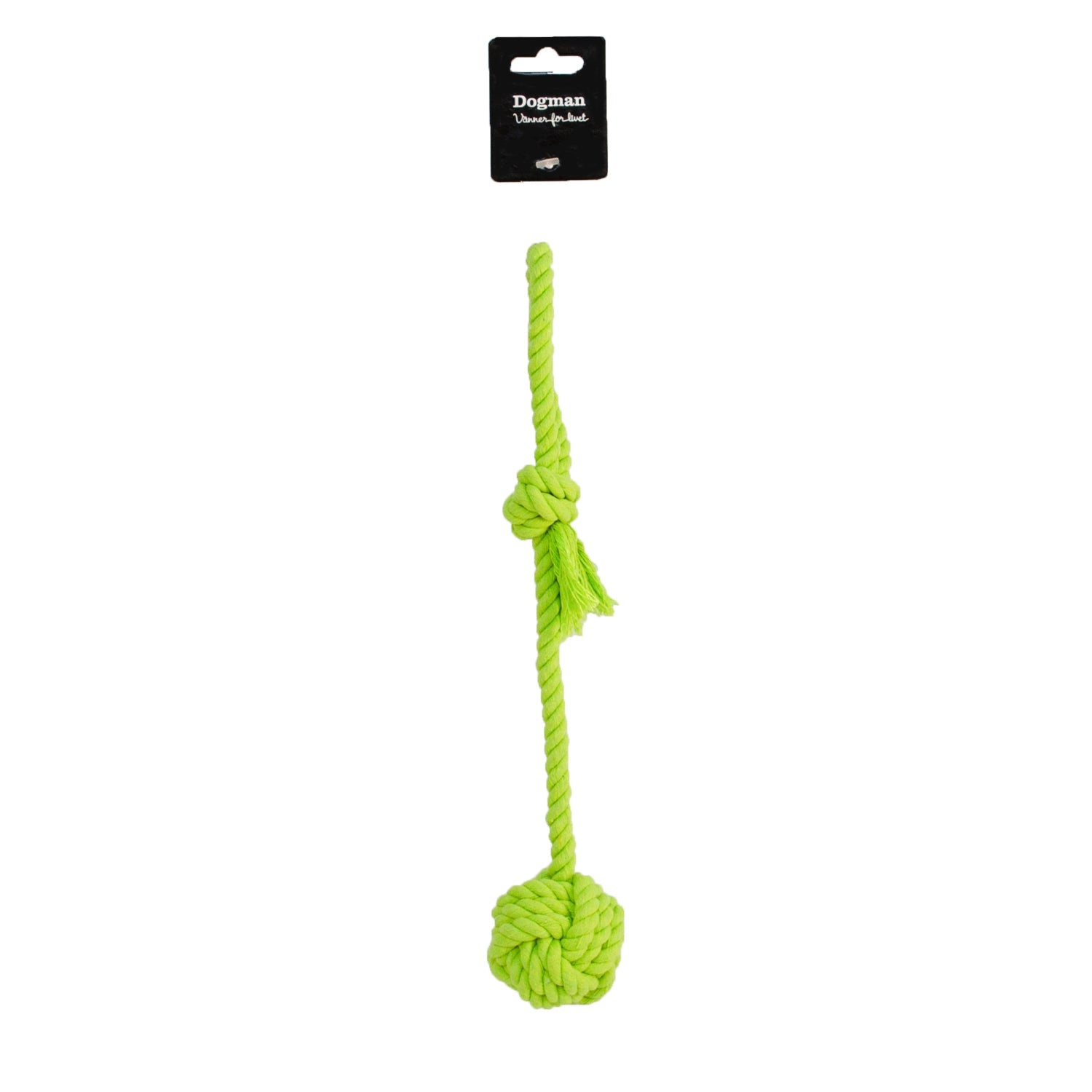 Dogman Leksak Repboll Med Handtag Grön 35cm