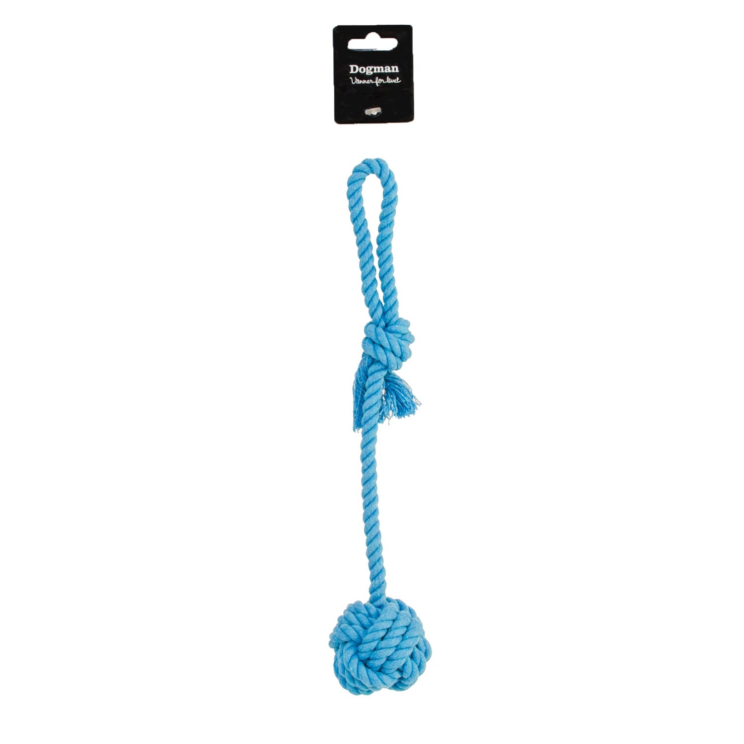 Dogman Leksak Repboll Med Handtag Turkos 35cm