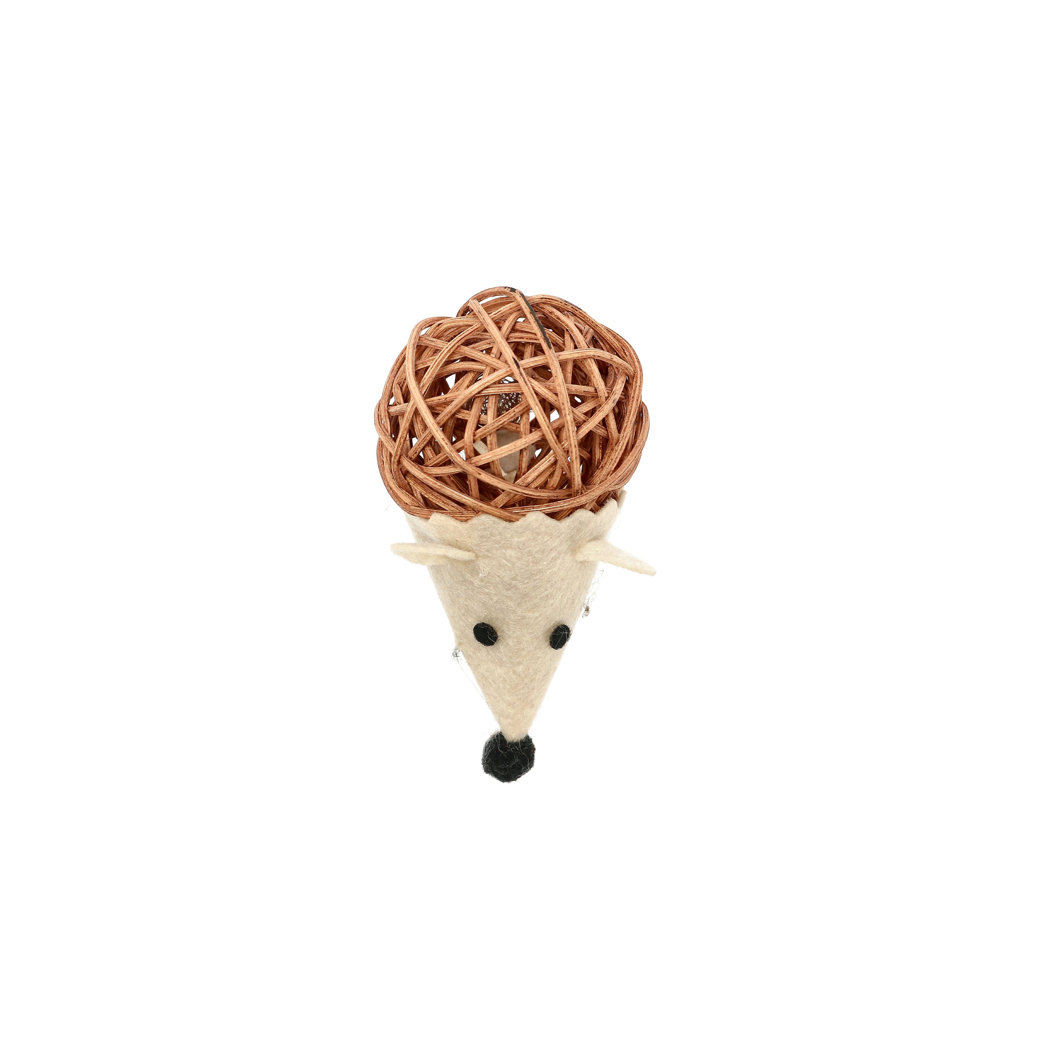 Dogman Kattleksak Natural Mus Pil Brun 5cm