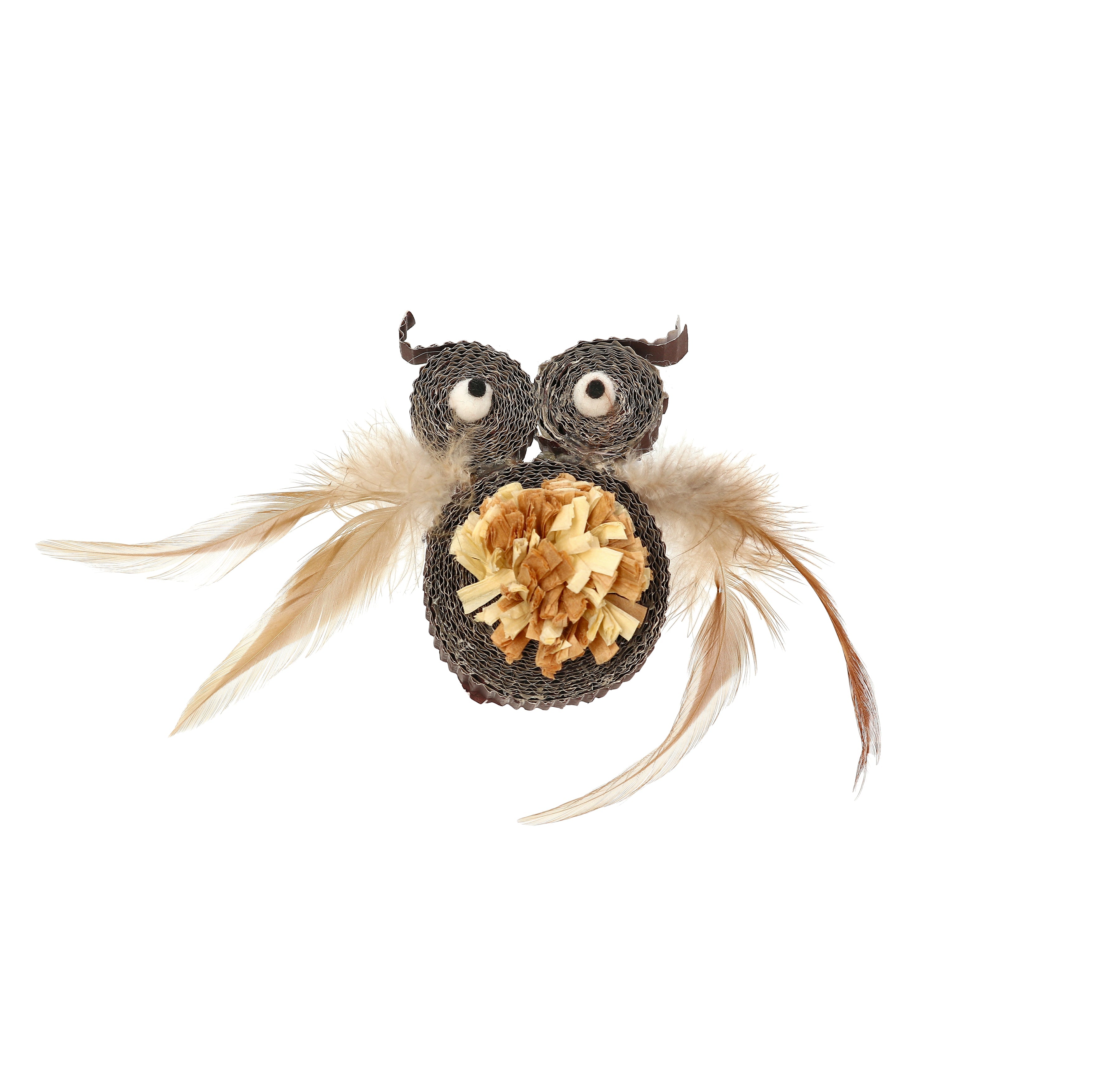 Dogman Kattleksak Natural Uggla Brun 5cm