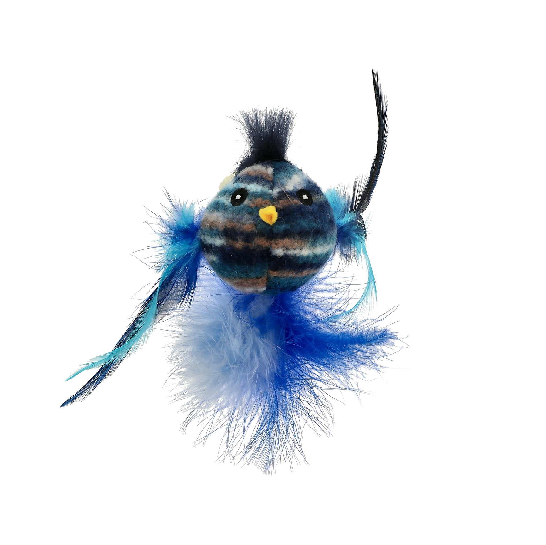 Dogman Kattleksak Fuzzy Fågel Blå 2cm