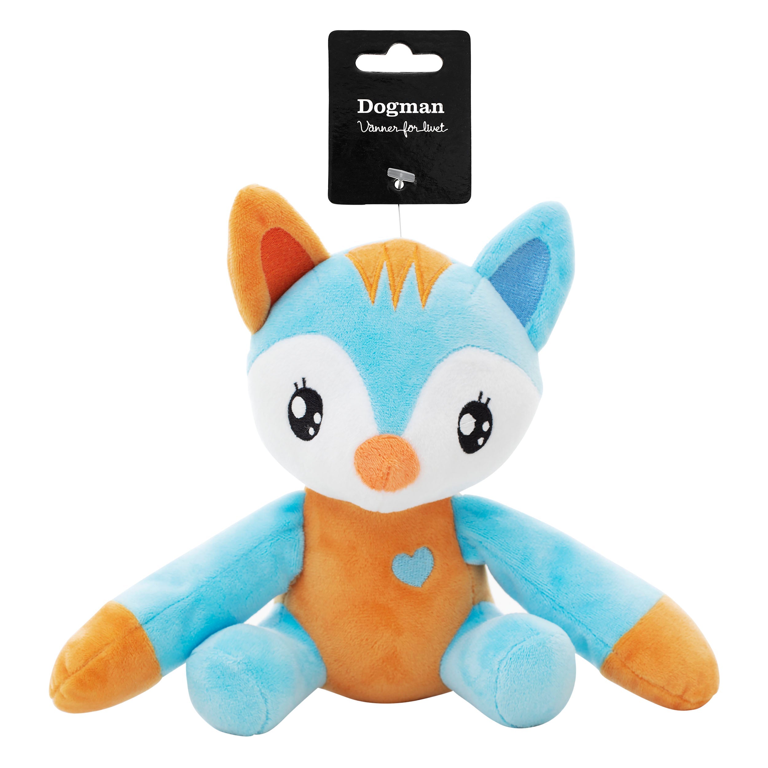 Dogman Leksak Kawaii Räv Turkos 10cm