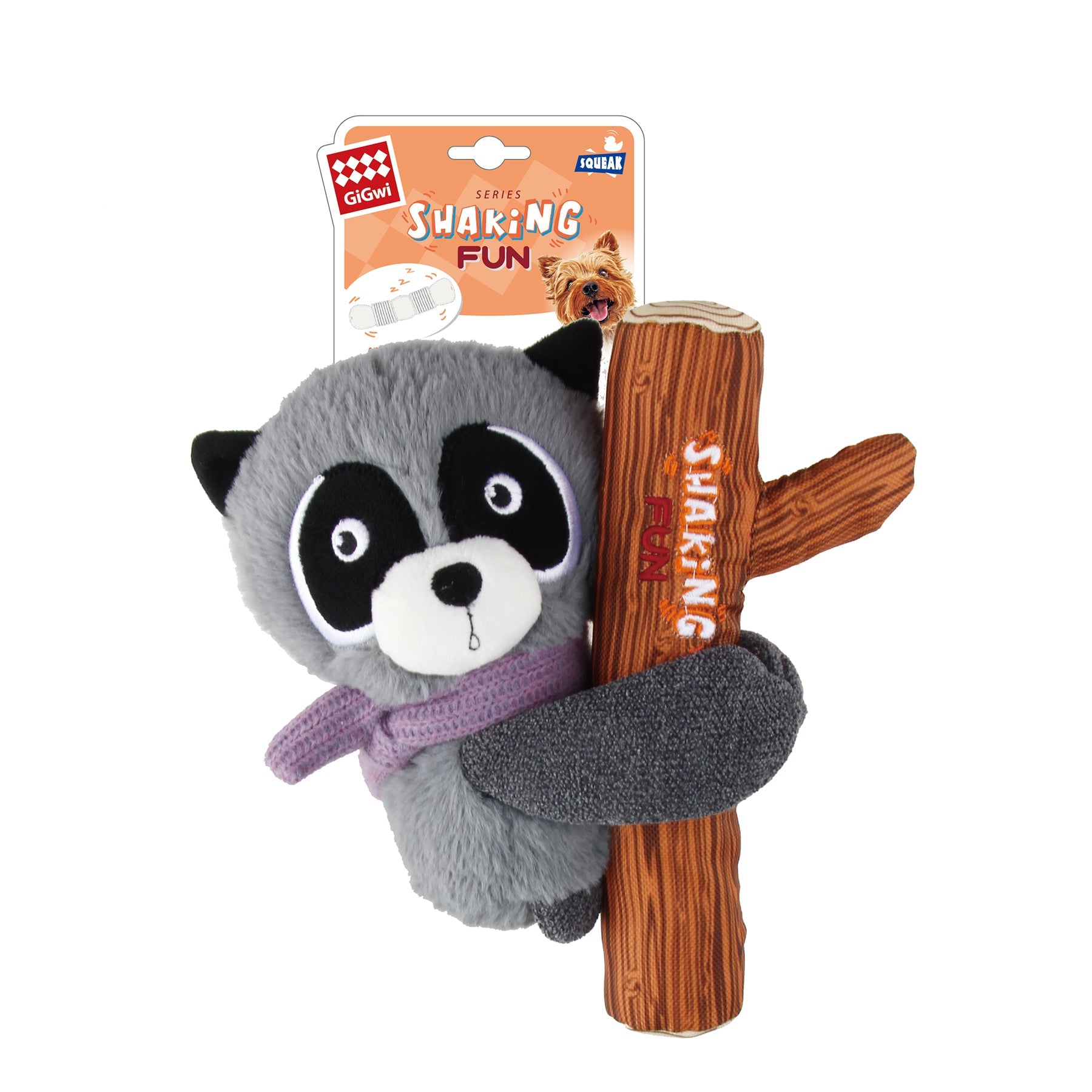 GiGwi Leksak Raccoon Grå 8cm